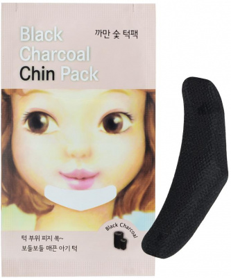 Очищающая полоска для подбородка Black Charcoal Chin Pack Etude House