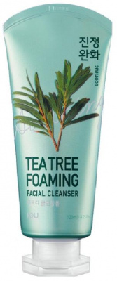 Пенка смягчающая для умывания с чайным деревом IOU Teatree Foaming Facial Cleanser, 120мл Welcos
