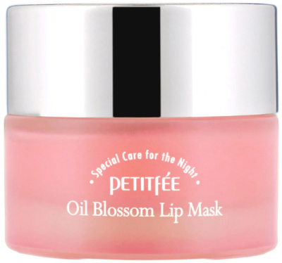 Маска для губ ночная с витамином Е и маслом камелии Oil Blossom Lip Mask, 15г Petitfee