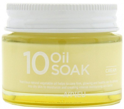 Крем для лица с органическими маслами 10 Oil Soak Cream, 50мл A'Pieu