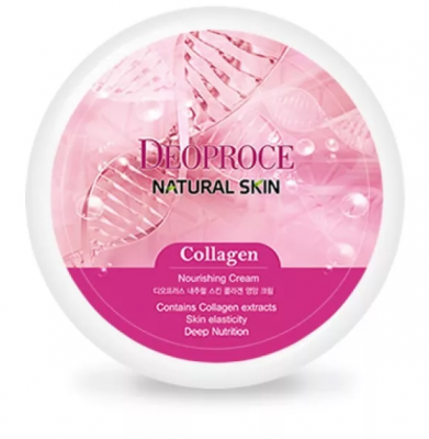 Крем для лица и тела c морским коллагеном Natural Skin Collagen Nourishing Cream, 100г Deoproce