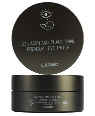Патчи гидрогелевые Collagen Аnd Black Snail Premium Eye Patch, 60шт L.Sanic