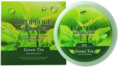 Крем для лица и тела с экстрактом зеленого чая Natural Skin Green Tea Nourishing Cream Deoproce