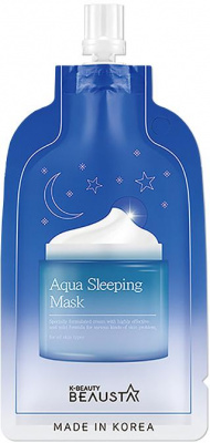 Маска ночная увлажняющая с аромамаслами Aqua Sleeping Mask, 20мл	 Beausta