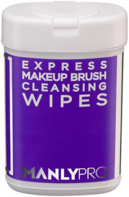 Салфетки экспресс-очищающие для макияжных кистей с антибактериальным эффектом, 50 шт, КО09 Manly PRO