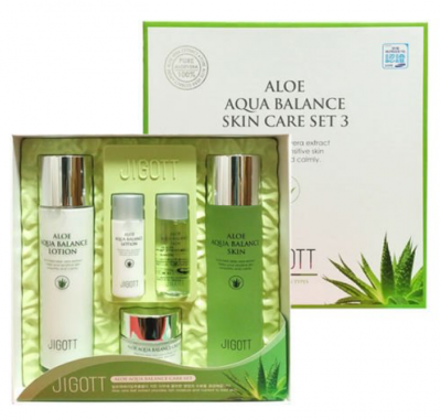 Набор для ухода за лицом Aloe Aqua Balance Skin Care Jigott