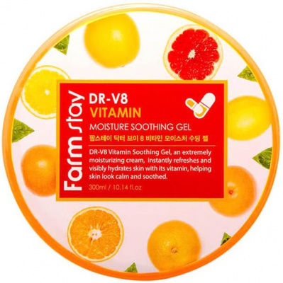 Гель многофункциональный витаминный DR-V8 Vitamin Moisture Soothing Gel, 300мл FarmStay