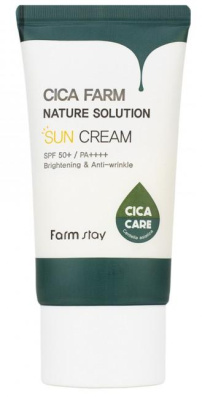Крем для лица солнцезащитный Cica Farm Nature Solution Sun Cream SPF50+PA++++, 50г FarmStay