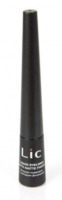 Подводка жидкая для глаз черная матовая Liquid Eyeliner Black Matt, 2,5мл  Lic