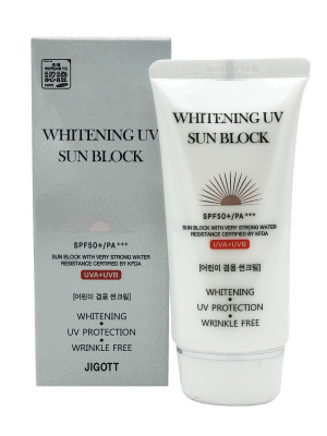 Крем солнцезащитный крем Whitening Uv Sun Block Cream SPF50+/PA+++, 70мл Jigott