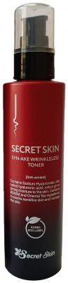 Тонер для лица антивозрастной Syn-Ake Wrinkleless Toner, 150мл Secret Skin