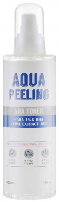 Тонер-пилинг увлажняющий с AHA кислотами Aqua Peeling AHA Toner, 250мл A'Pieu