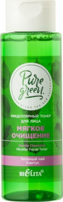 Тонер для лица мицеллярный мягкое очищение Pure Green, 195мл Belita