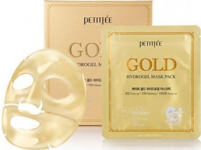 Маска гидрогелевая с золотым комплексом Gold Hydrogel Mask Pack Petitfee