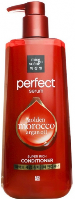 Кондиционер для поврежденных волос Perfect Serum Rinse Super Rich Morocco Argan Oil, 680мл Mise-en-Scene