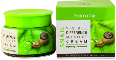 Крем для лица увлажняющий с улиточным муцином Snail Visible Difference Moisture Cream, 100мл FarmStay