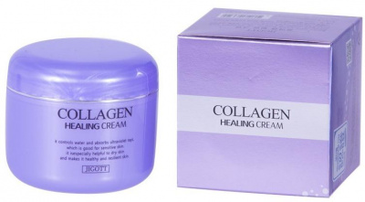 Крем для лица ночной питательный с коллагеном Collagen Healing Cream, 100мл Jigott