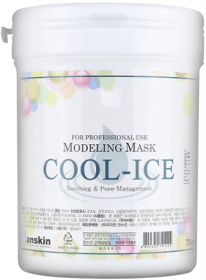 Маска альгинатная охлаждающая успокаивающая Cool-Ice Modeling Mask, банка, 700 мл Anskin