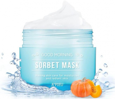 Маска-сорбет для лица увлажняющая утренняя Good Morning Sorbet Mask A'Pieu