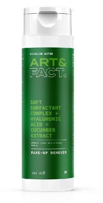 Мицеллярная вода для лица Soft Surfactant Compl + Hyaluron Acid + Cucumber Extr, 200мл Art&Fact