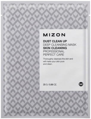 Маска тканевая очищающая Dust Clean Up Deep Cleansing Mask Mizon