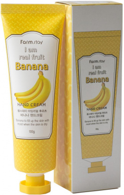 Крем для рук с экстрактом банана I Am Real Fruit Banana Hand Cream,100 мл FarmStay