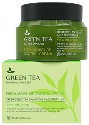 Крем увлажняющий с экстрактом зеленого чая Bonibelle Green Tea Fresh Moisture Control C, 80мл Enough