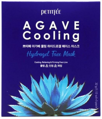Маска гидрогелевая охлаждающая с экстрактом агавы Agave Cooling Hydrogel Face Mask Petitfee