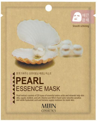 Маска тканевая Essence Mask Pearl, жемчуг, 25г Mijin