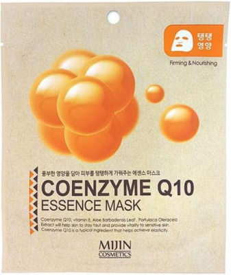 Маска тканевая Essence Mask Coenzyme Q10, коэнзим, 25г Mijin
