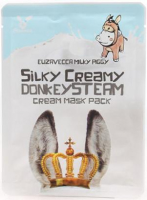 Маска тканевая с паровым кремом Silky Creamy donkey Steam Cream Mask Pack Elizavecca