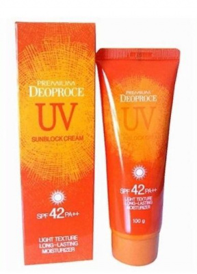 Крем солнцезащитный Premium UV Sunblock Cream SPF42 PA++, 100г Deoproce
