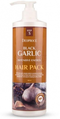 Маска для волос с экстрактом черного чеснока Black Garlic Intensive Energy Hair Pack, 1000 мл Deoproce