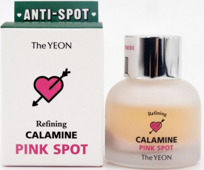 Точечное средство от акне Refining Calamine Pink Spot, 15мл Yadah
