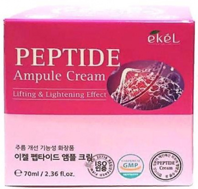 Крем для лица ампульный с пептидами Peptide Ampule Cream, 70мл Ekel