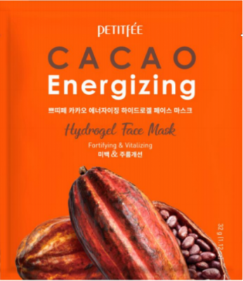 Маска гидрогелевая с экстрактом какао Cacao Energizing Hydrogel Face Mask Petitfee