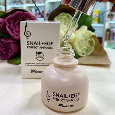 Сыворотка для лица с экстрактом улитки Snail+Egf Perfect Ampoule, 30мл Secret Skin