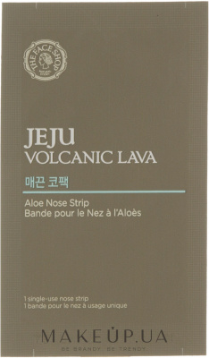 Пластырь очищающий с алоэ вера для носа Jeju Volcanic Lava Aloe Nose Strips The Face Shop