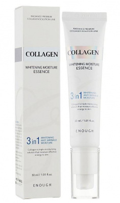 Эссенция для лица Collagen 3in1 Whitening Essence, 30мл Enough