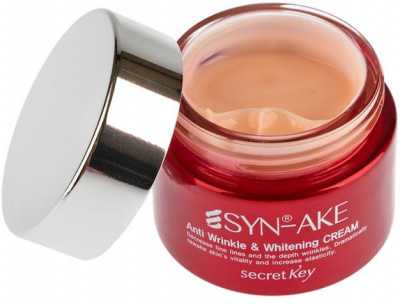 Крем для лица с пептидом змеиного яда Syn-ake Anti Wrinkle & Whitening Eye Cream, 50г Secret Key