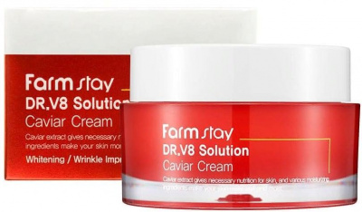 Крем с экстрактом икры Dr-V8 Solution Caviar Cream, 50мл FarmStay