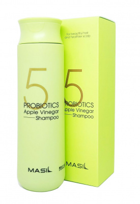 Шампунь для волос 5 Probiotics Apple Vinegar Shampoo, 300мл Masil
