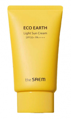 Крем солнцезащитный Eco Earth Light Sun Cream SPF 50+ PA++++, 50г The Saem