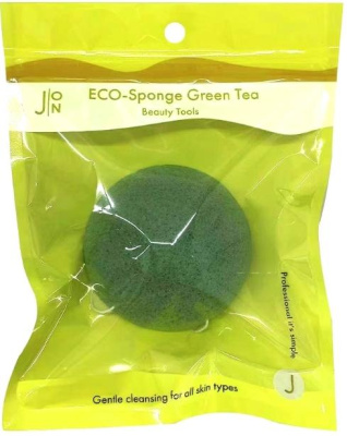 Спонж конняку Eco-Sponge Green Tea J:ON