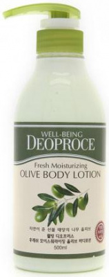 Лосьон для тела с экстрактом оливы Well-being Fresh Moisturizing Olive Body Lotion, 500 мл Deoproce