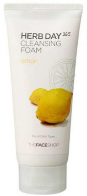 Пенка для умывания с экстрактом лимона Herb Day 365 Cleansing Foam, Lemon The Face Shop