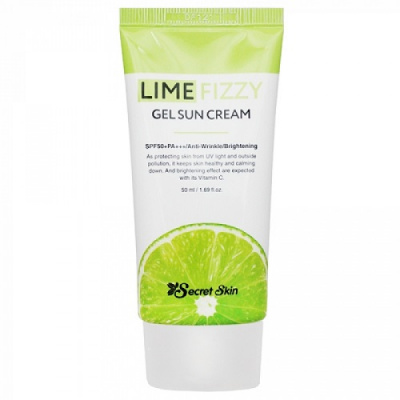 Крем солнцезащитный Lime Fizzy Gel Sun Cream SPF50+ PA+++, 50мл Secret Skin