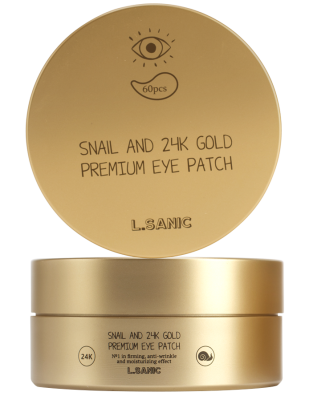 Патчи гидрогелевые Snail Аnd 24K Gold Premium Eye Patch, 60шт L.Sanic