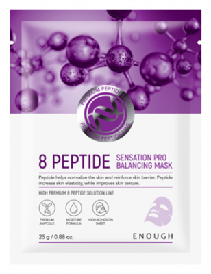 Маска тканевая для лица 8 Peptide Senastion Pro Balancing Mask, 25г Enough