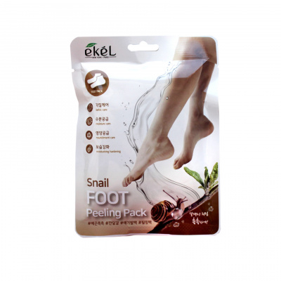 Пилинг-носочки с муцином улитки Snail Foot Peeling Pack, 40г Ekel